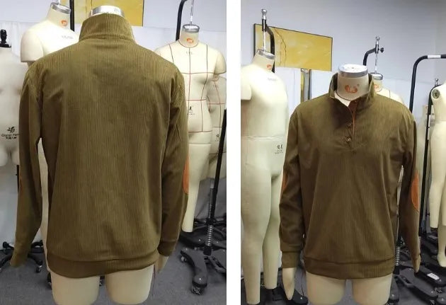 Spring And Autumn Korean Version Fashionable Streetwear Top Men's Outdoor Casual Standing Collar Long-sleeved Sweater