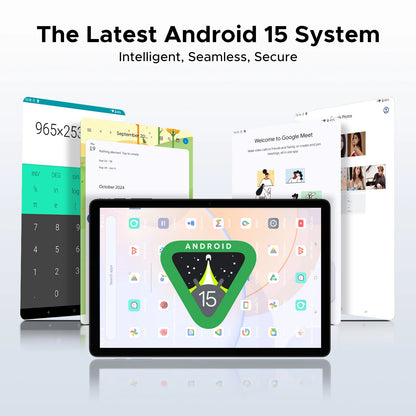 DOOGEE Tab A9+ 2 IN 1 Smart Tablet PC Android 15 11'' Display 20GB RAM(4+16) 64GB ROM 8580mAh Battery Dual Speakers Widevine L1