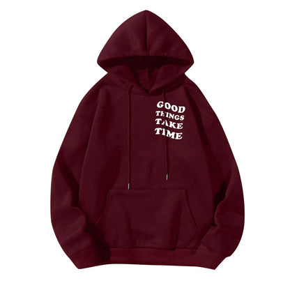 Unisex Fall Harajuku Style Embroidered Streetwear Long Sleeve Baggy Hooded Sweatshirt Fashion Casual Comfy Pullover Hoodies