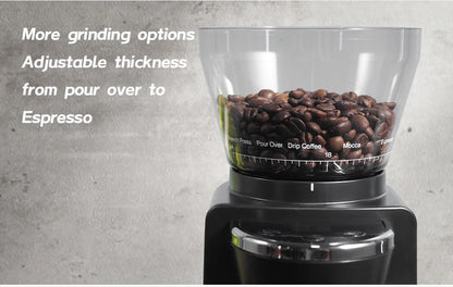 HiBREW Automatic Burr Mill Electric Coffee Grinder with 31 Gears for Espresso American Coffee Pour Over Visual Bean Storage G3