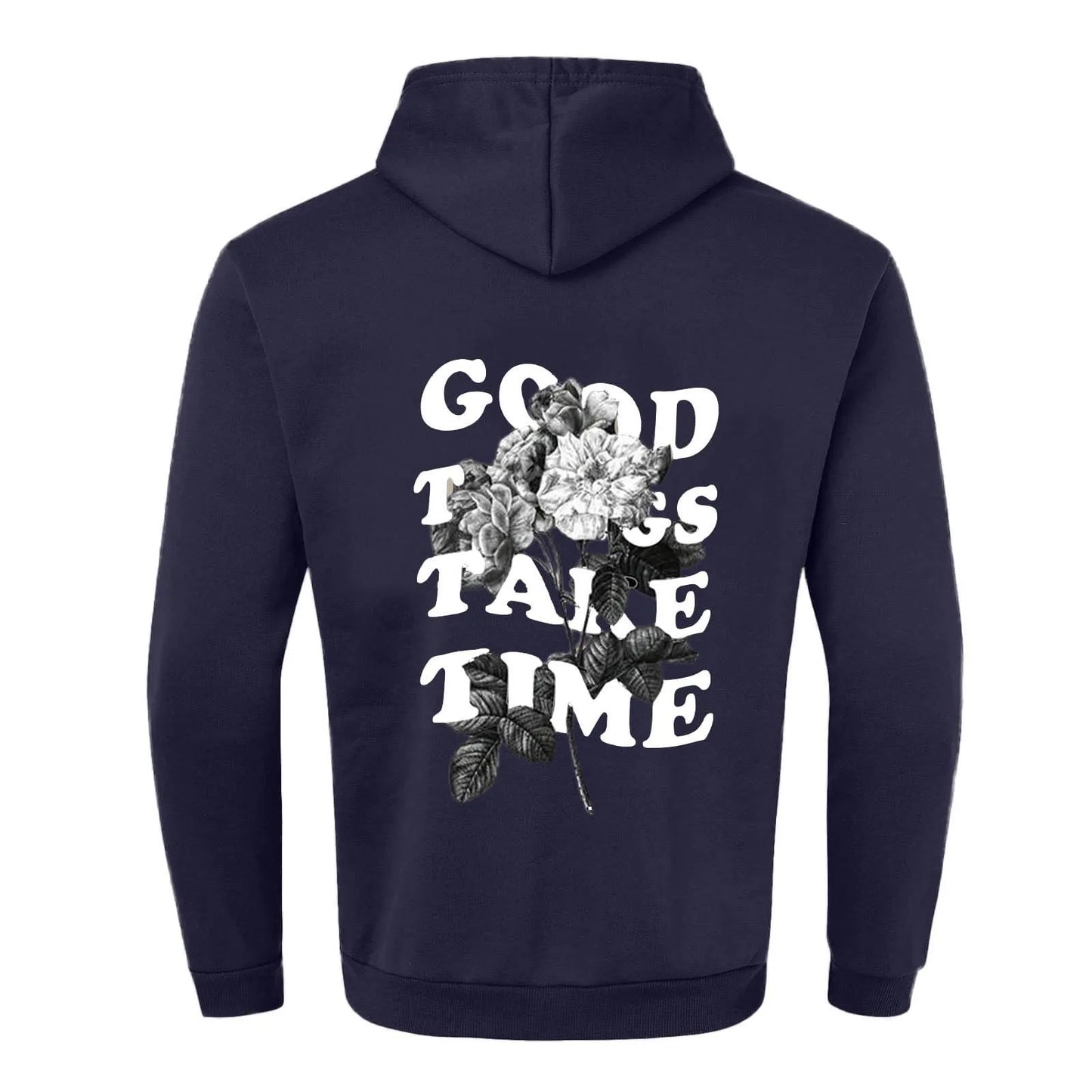 Unisex Fall Harajuku Style Embroidered Streetwear Long Sleeve Baggy Hooded Sweatshirt Fashion Casual Comfy Pullover Hoodies