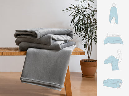 Good Nite Cozy Fleece Blankets: Soft and Plush Throws for Sofas - Ideal for Adults, Machine Washable Warmth