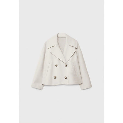 Ins Double-Breasted Lapel Blazer Jacket