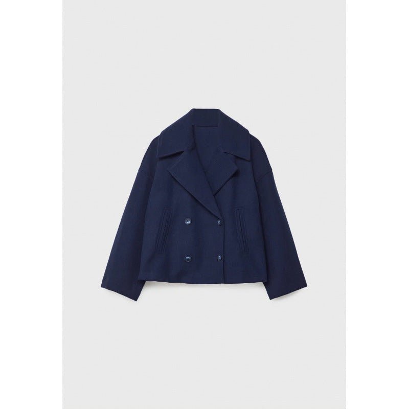 Ins Double-Breasted Lapel Blazer Jacket