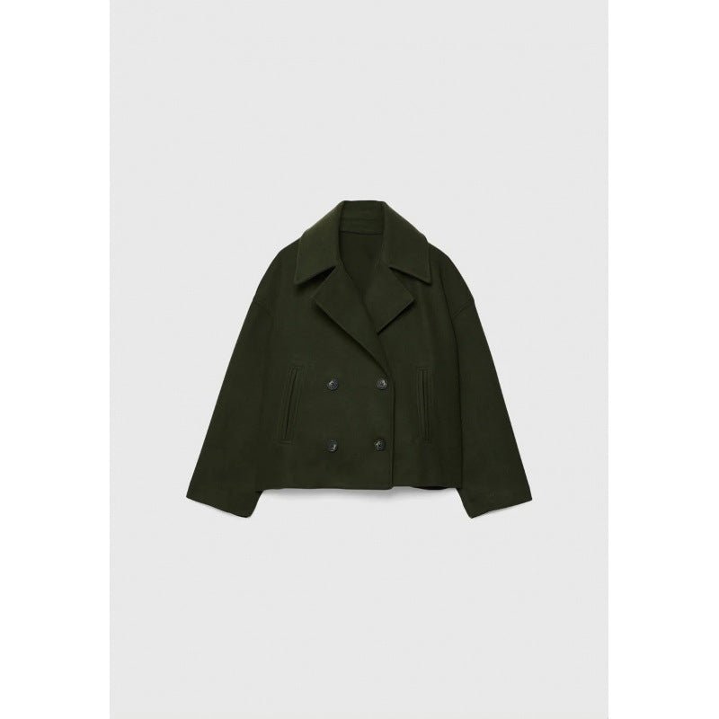 Ins Double-Breasted Lapel Blazer Jacket