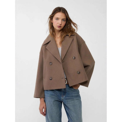 Ins Double-Breasted Lapel Blazer Jacket