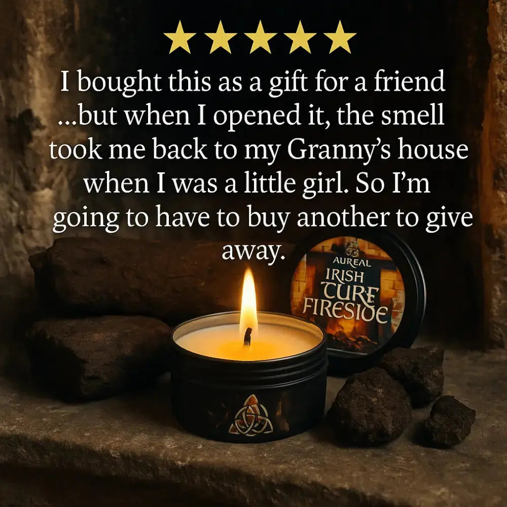 Irish Turf Candle - Turf Fireside - Luxury Tin Candle
