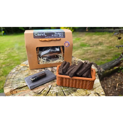 Irish Turf / Peat Incense 'Creel' Basket Set (24 pc) - The smell of Ancient Ireland