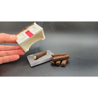 Irish Turf / Peat Incense Smoking Cottage Set