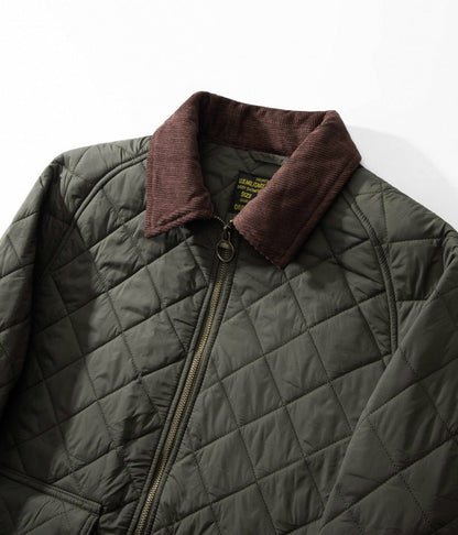 Men's Quilted Corduroy Plaid Jacket