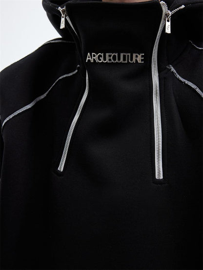 Three Dimensional Fleece Pullover Hoodie