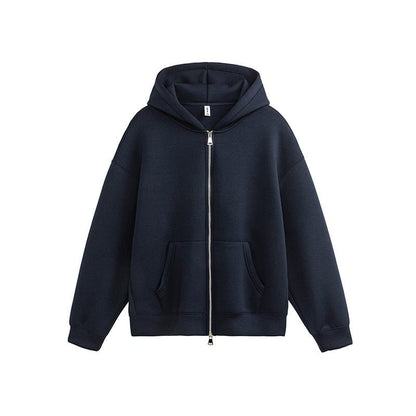 Unisex Retro Hoodie - Loose Solid Color