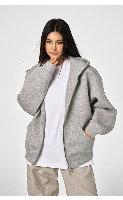 Unisex Retro Hoodie - Loose Solid Color
