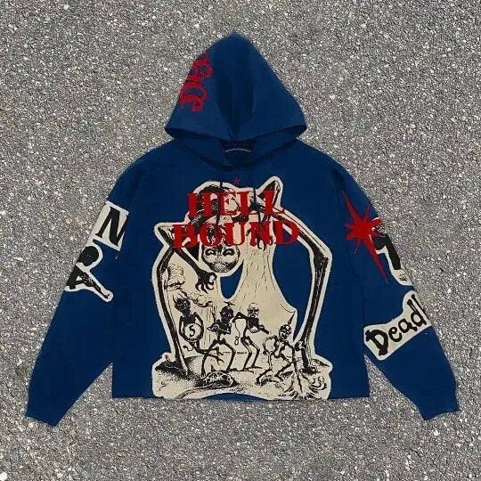 Vintage Gothic Loose Fit Hoodie
