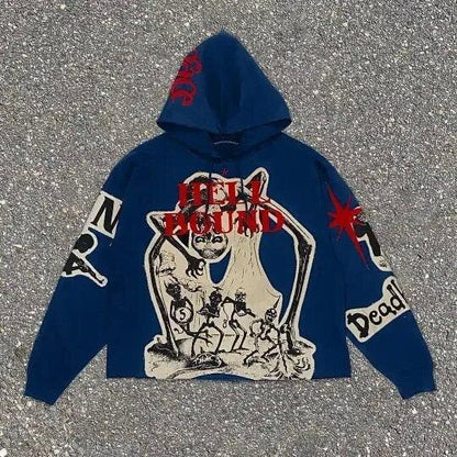 Vintage Gothic Loose Fit Hoodie